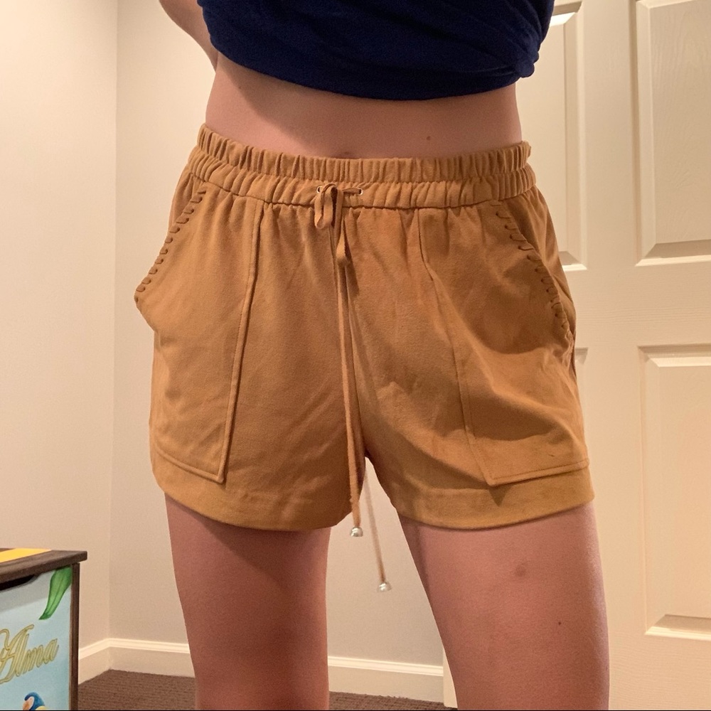 Zara Suede Bohemian Shorts